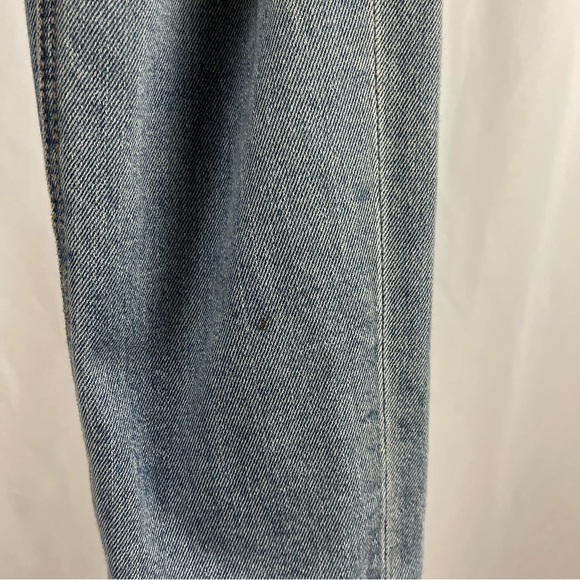 American Eagle Mom Jeans Size 0 Distressed High Waist Light Wash Cali - Picture 5 of 10